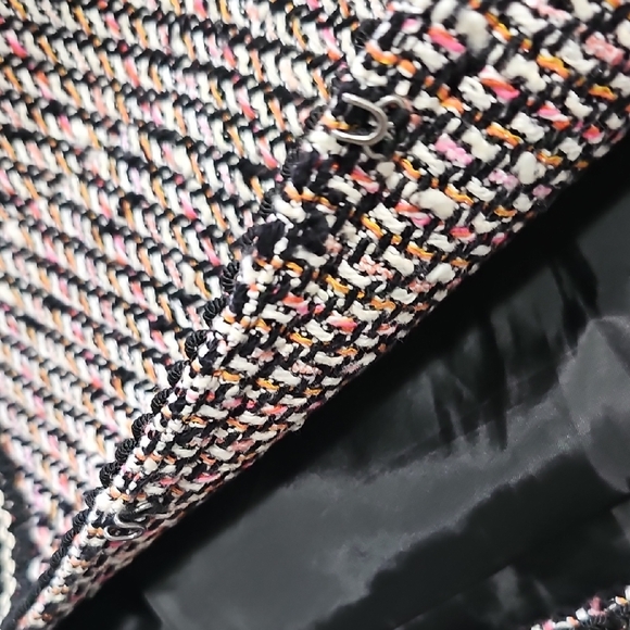 Talbots Black and White Tweed 3/4 Sleeve Blazer Sz. 12 - Picture 5 of 8